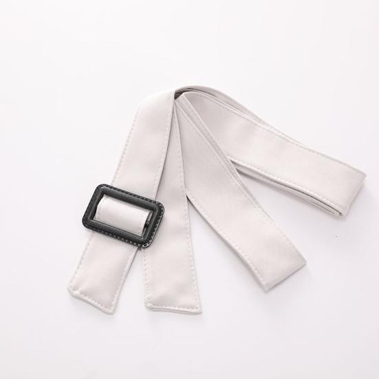 Boucle Réglable Ajustée Longue Sangle de Taille Manteau Décontracté pour Femme Large Ceinture de Taille Ornement de Vêtement