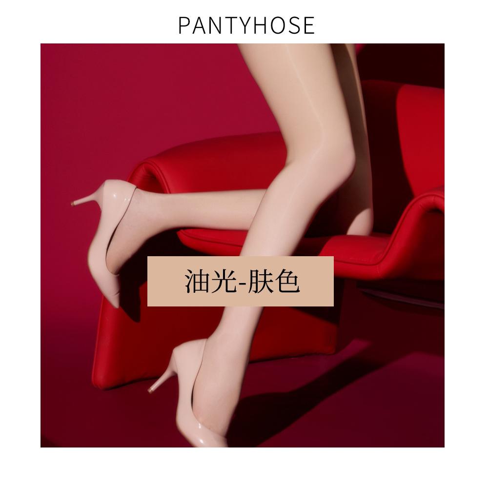 Fashion Bandage Lace Up Waist Pantyhose Ultrathin Sheer Shiny Glossy Sheer Tights Women'S Stocking Hollow Out Woman Lingerie