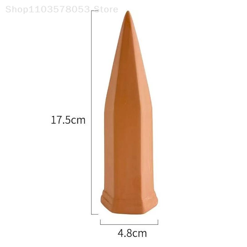 1Pc Self-Watering Stake Terracotta Automatic Plant Waterer Device Auto-Water Irrigation System Seepage Device For Indoor/Outdoor