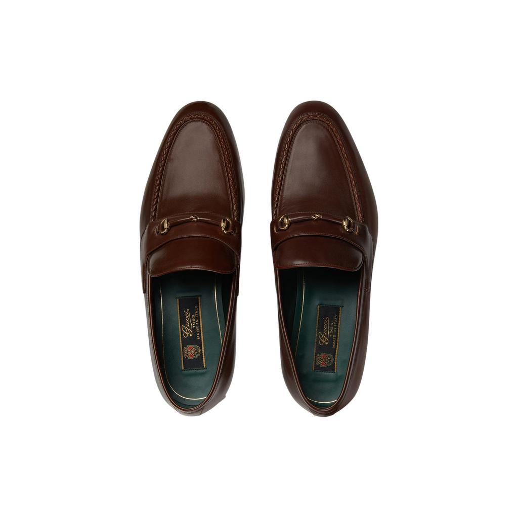 Gucci Horsebit Loafers 2cm Men's Brown 757765 AACFH 2103