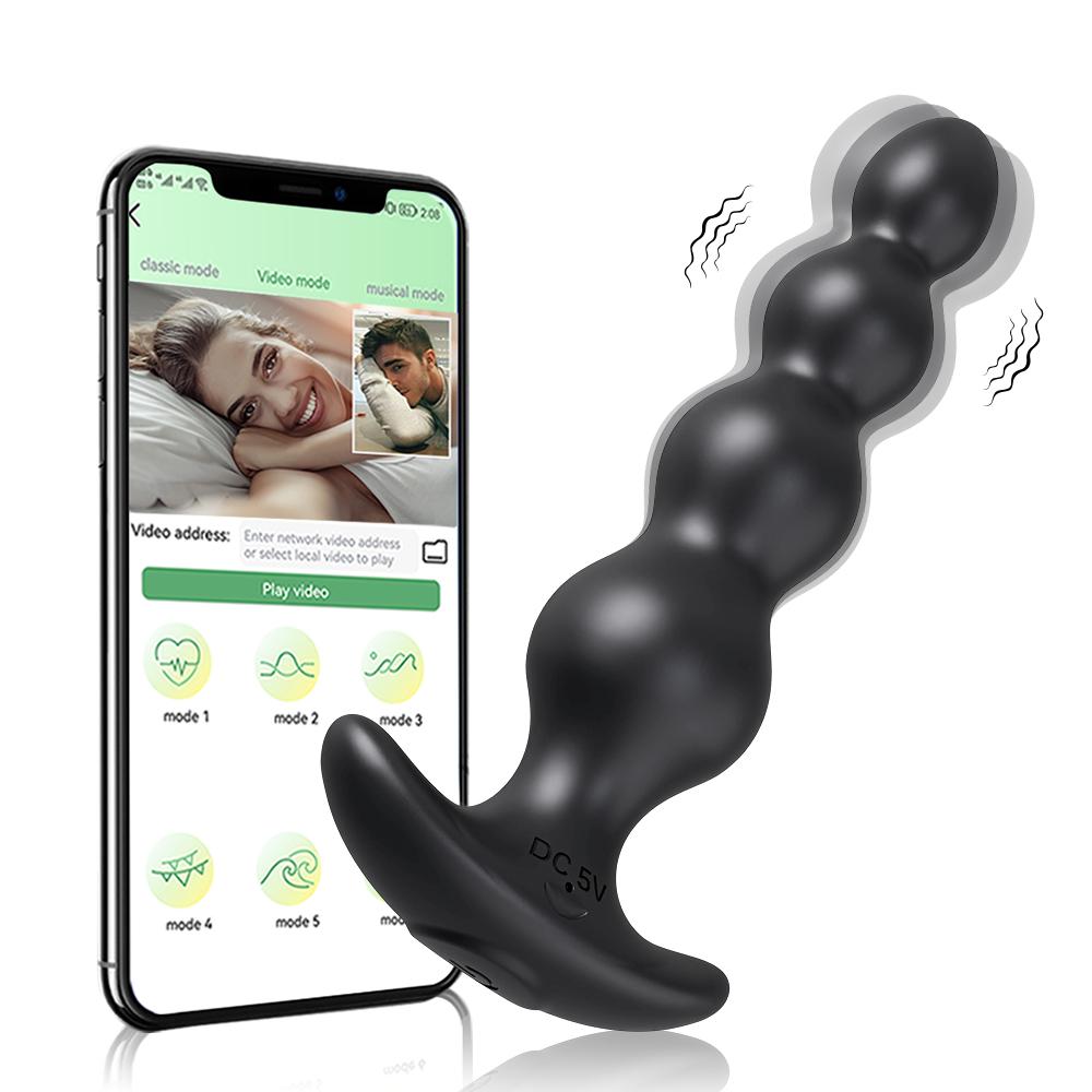 Vibrierender Analvibrator für Männer Prostata-Massagegerät Buttplug Analkugel Erwachsenenprodukte Männliches Schwulenspielzeug Masturbator Sexspielzeug für Frauen
