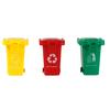 3Pcs Trash Can Toy Bright-colored Portable ABS Kids Garbage Truck's Trash Cans Toy Shooting Props