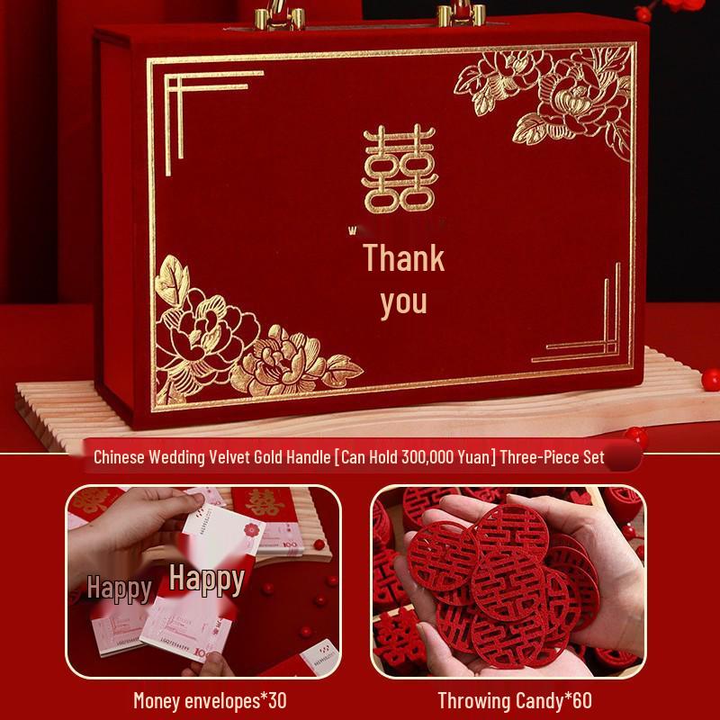 High-End Engagement Cash Gift Box with Combo Lock