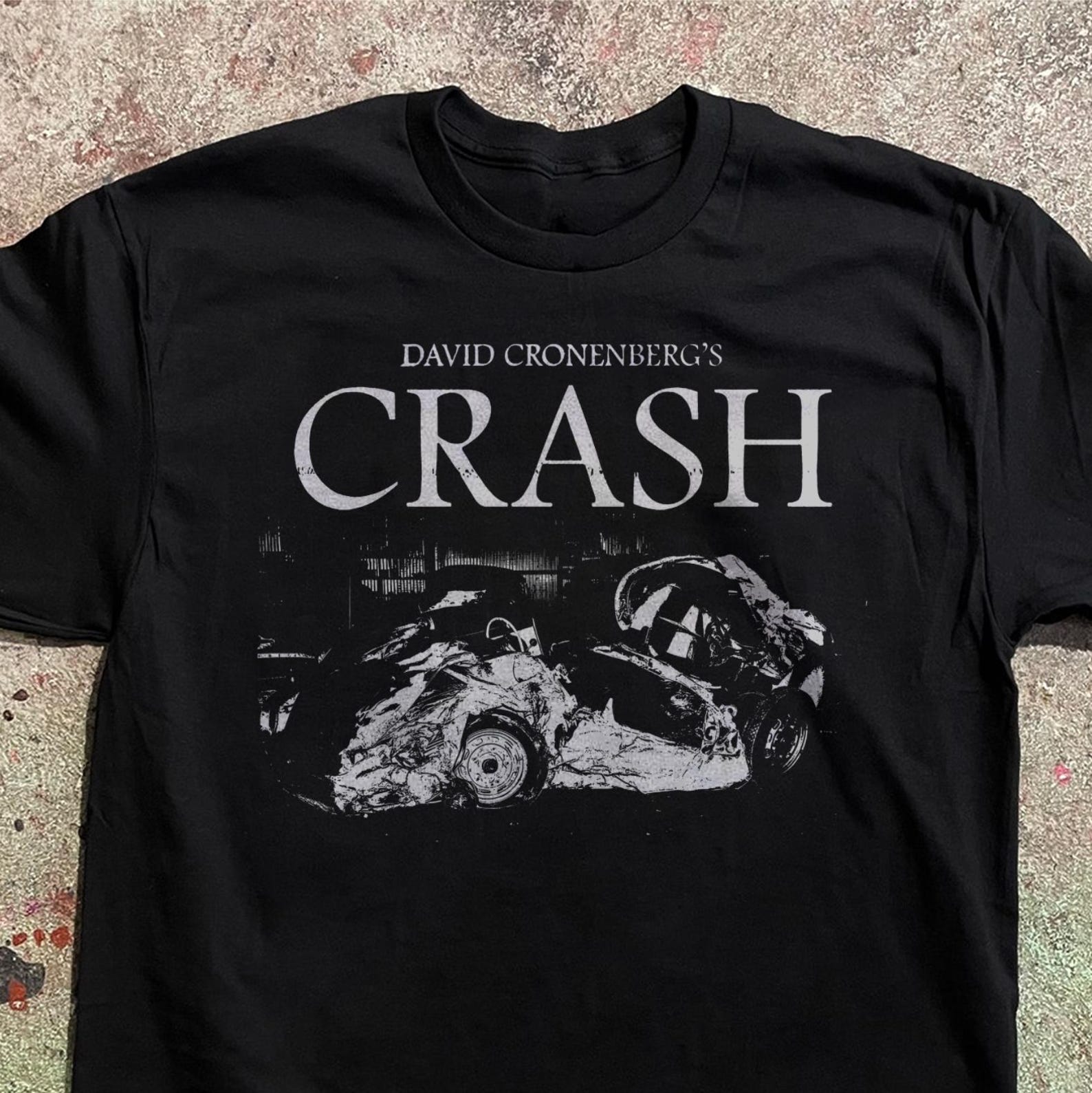 Crash 1996 T-Shirt - David Cronenberg Movie Tee - Cult Psychological Horror Film Shirt - Unisex S to 5XL L