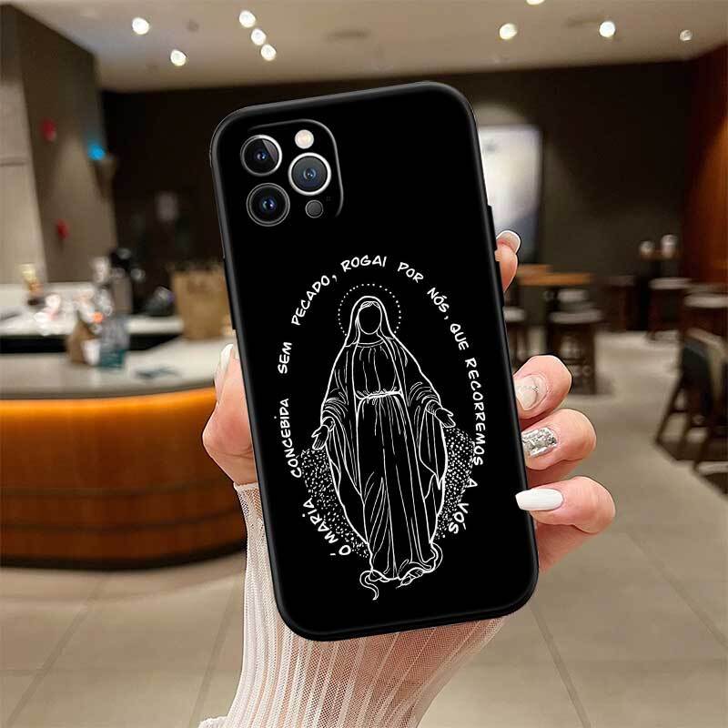 Virgen Maria Case for Samsung M55 M35 M15 A02 A05S A05 A06 A15 A12 A13 A10 A16 A20 A22 A24 A25 A30 A31 A32 A33 A35 A42 A50