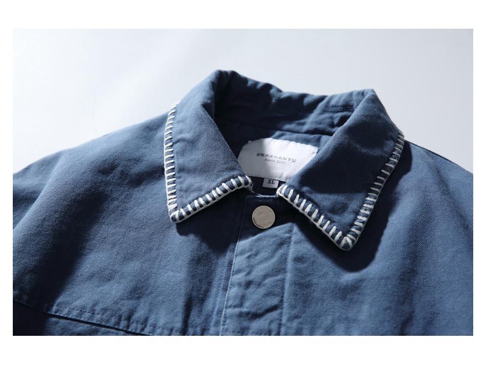 SKRSANYU French Trendy Men's Winter Lapel Cotton Workwear Jacket SYM1029