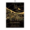 Wall Art Canvas Painting Croatia Cyprus Europe Black Golden Map Living Room Decoration Posters And Prints Clib Bar Wall Pictures