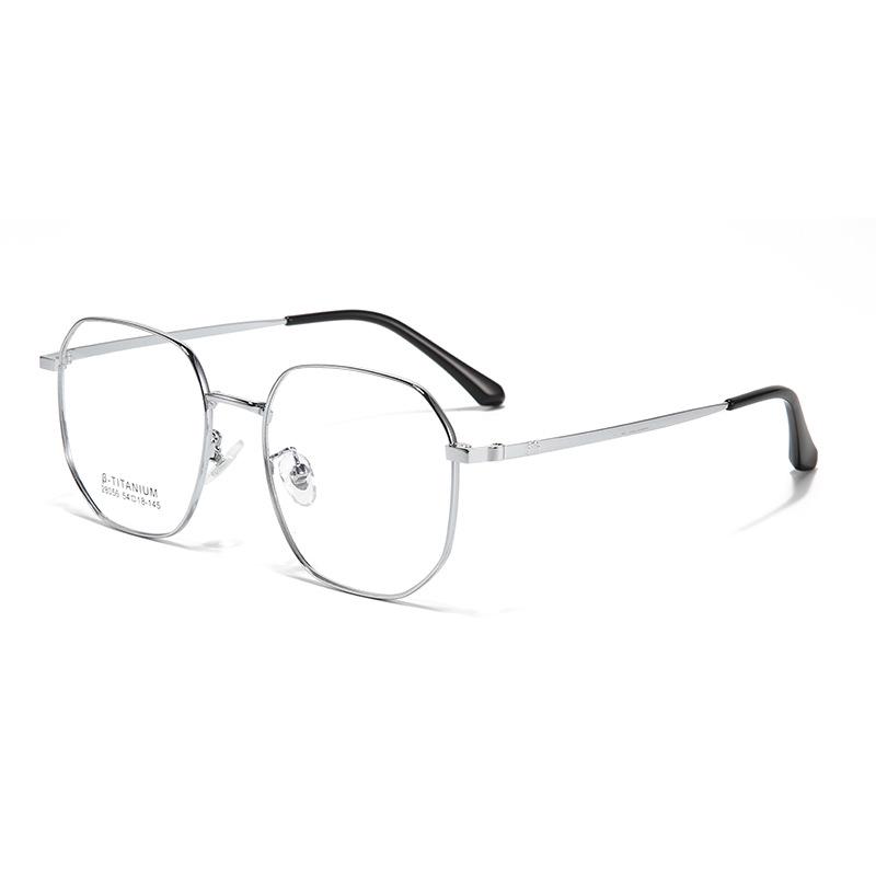 Ultra-Light Danyang Retro Polygon Eyeglass Frame: High-End Myopia & Plano Glasses