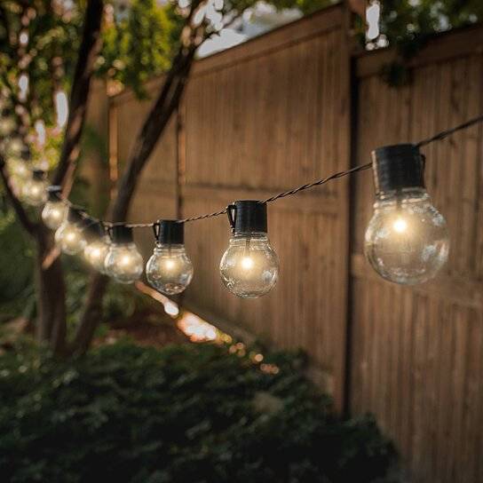 Solar Garden Garland Led Lights 20X Bulbs Hanging Decorative