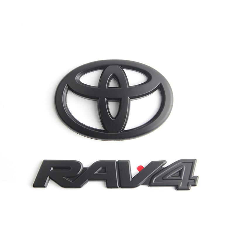 xzlhg9 Overlays NEW 2019-2024 Suitable for Toyota Rav4 XLE XSE AWD Hybrid Matte Blackout Emblems Kits