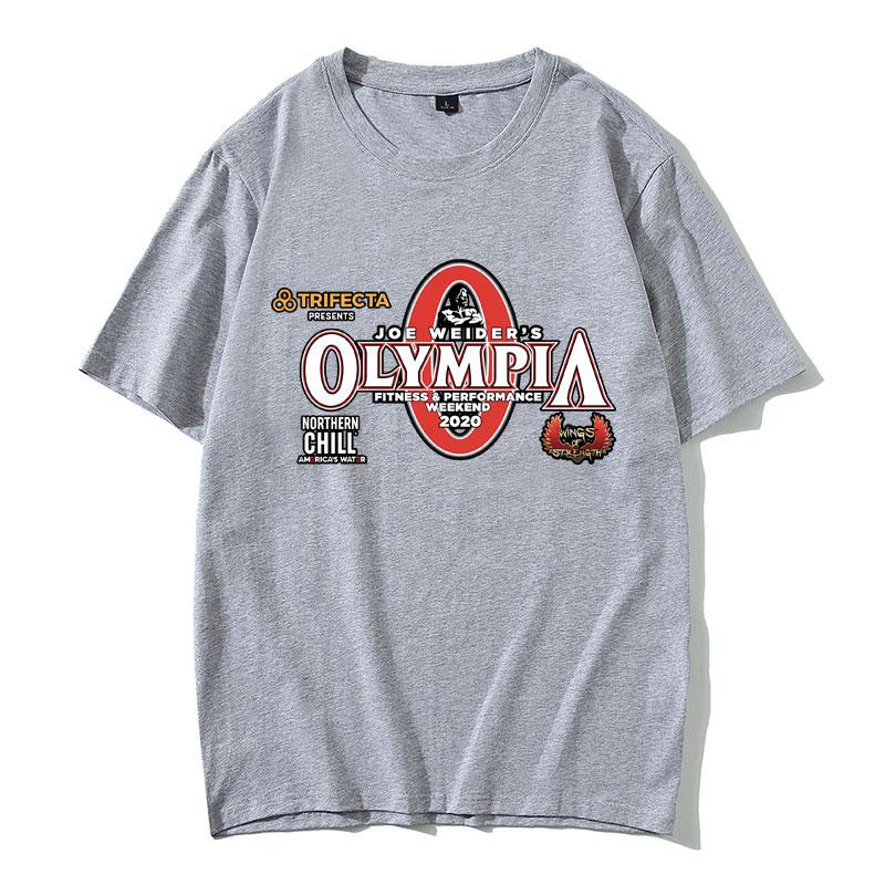 Olympia Gym Fitness Pump Cover Graphic T-shirt Men Women Fashion Vintage Tshirt Male Casual  Short Sleeve Tees