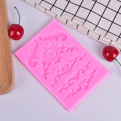 Moule en silicone pour bordures, fondant, décoration de gâteaux, chocolat, gumpaste