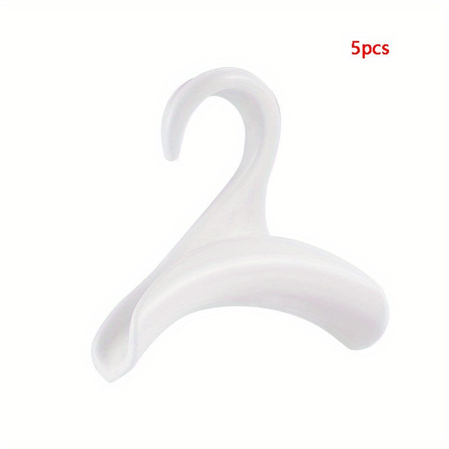 5 шт. вешалка для одежды, вешалка для школьных сумок, вешалка для сумок, вешалка для хранения шелковистых шарфов и сумок, 5pcs белый