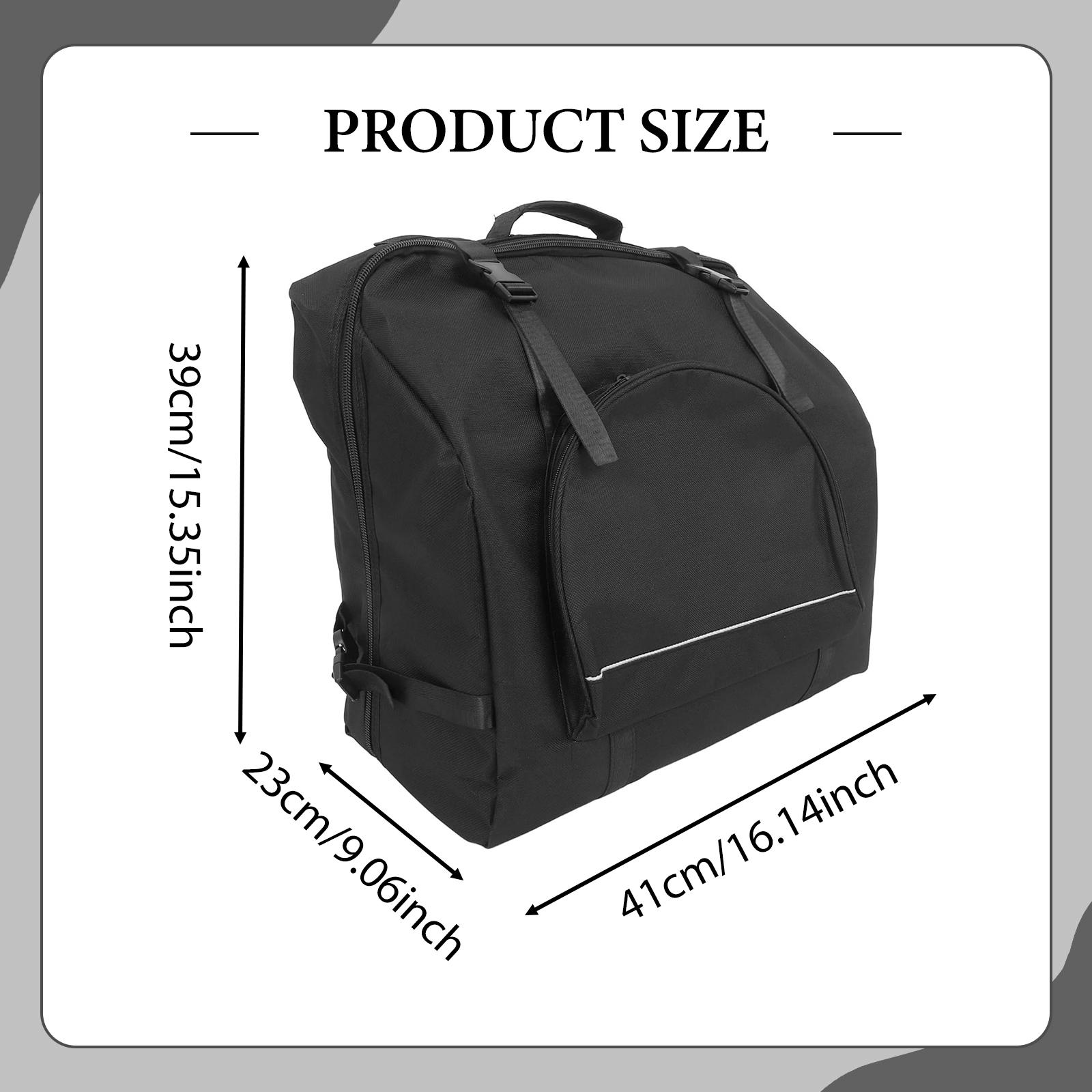 Сумка для хранения музыкального инструмента аккордеона из Оксфордской ткани с регулируемым ремнем-рюкзаком для басового аккордеона и аксессуаров для клавишных