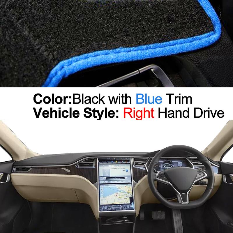 Car Dashboard Cover Dash Mat Carpet Cape For For Tesla S 2012 -2020 2019 2018 2017 2016 2015 Anti-sun Sun Shade Car Styling Auto
