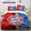FC Bayern Munchen Custom Name Pattern Bedding,Quilt Set Quilt Cover Pillowcase Home Birthday Gift(1 * duvet cover + 2 * pillowcase, without core)