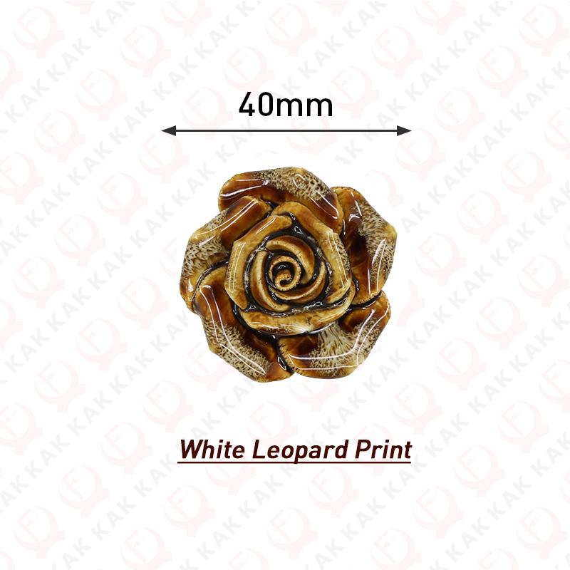 KAK Antique Style Ceramic Bear Cabinet Knobs and Handles Shoe Cabinet Door Pulls Kitchen Drawer Knobs Vintage Furniture Hardware