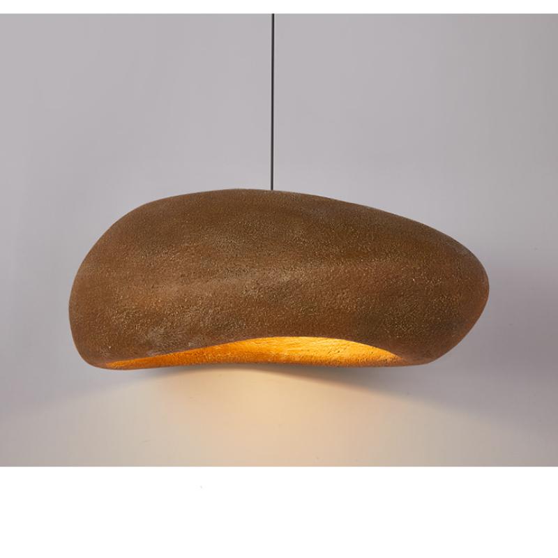 Restaurant  Dinning Island Coffee Shop Bar Children's Room Rock Wabi Sabi  Personality Handmade Polystyrene Indoor Pendant Lamp