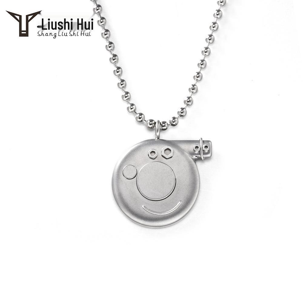 Peppa Pig Pendant Necklace: Family Matching Anime Cartoon Retro Accessory for Adults and Kids, Year of the Pig Zodiac Theme.