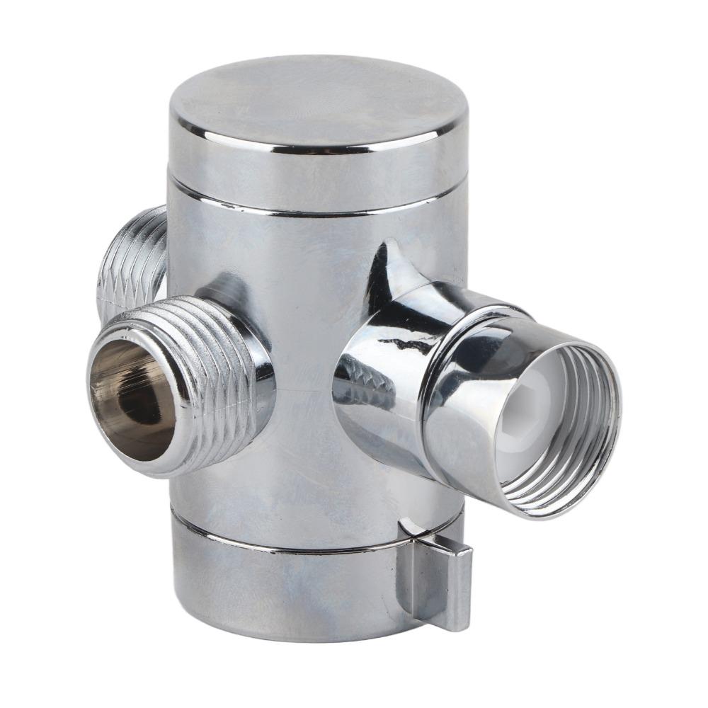 G1/2 Inch Thread Shower Diverter Valve Chrome Finished Bidet Diverter Valve  Bathroom  Use