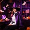 Halloween Costume Accessories Witch Hat, Reusable Oxford Cloth Pointed Wizard Festive Party Souvenir Hat for Costume, Carnival, Masquerade,