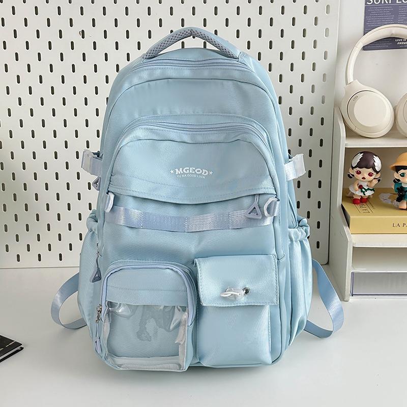New Japanese schoolbag female ins campus students junior high school senior sense backpack large capacity tooling backpack