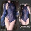 Erotic underwear Sexy perspective Spice girls onesie Water-soluble flower neck slim fit Pure desire temptation suit