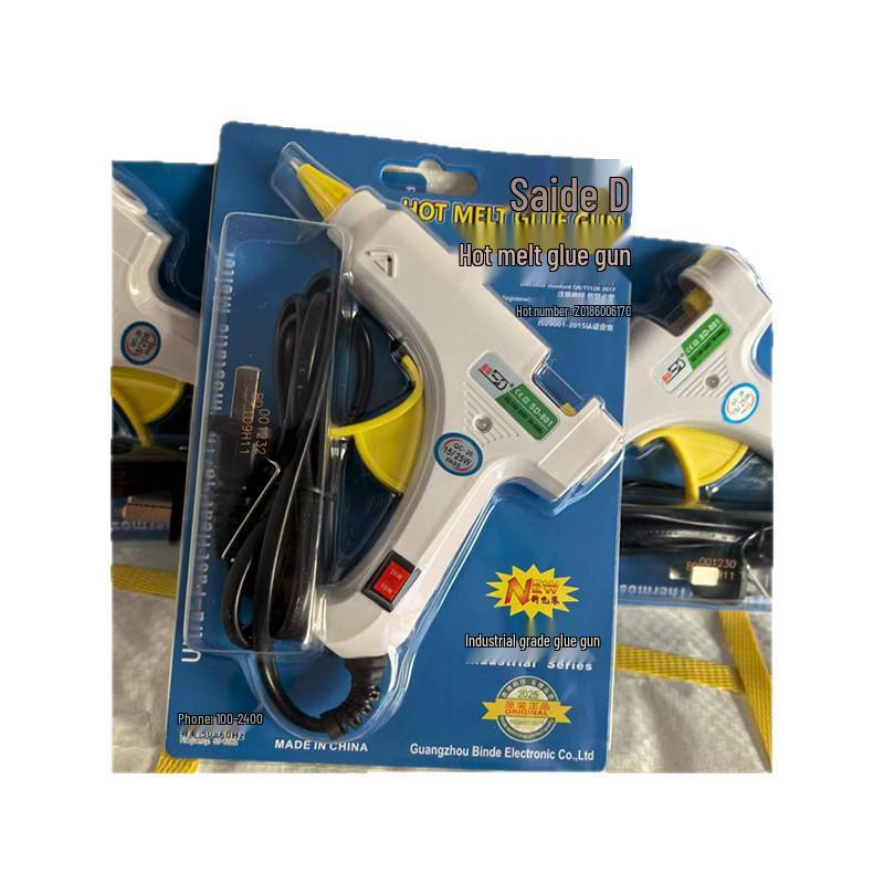 Saide Mini Hot Melt Glue Gun with Stand and Glue Sticks for Handmade Jewelry Accessories