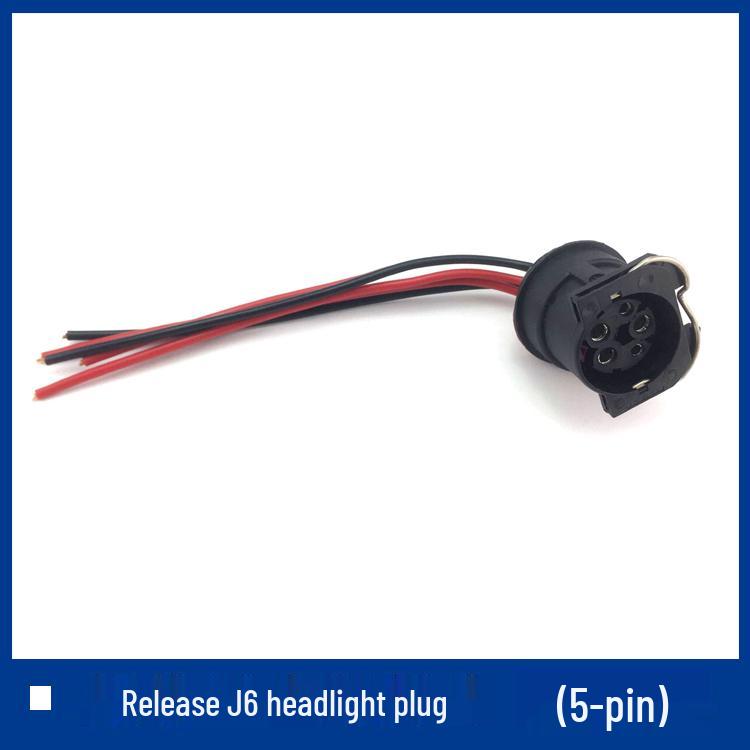 Compatible Headlight, Turn Signal, Fog & Tail Light Socket with Car Sticker for FAW Jiefang J6P