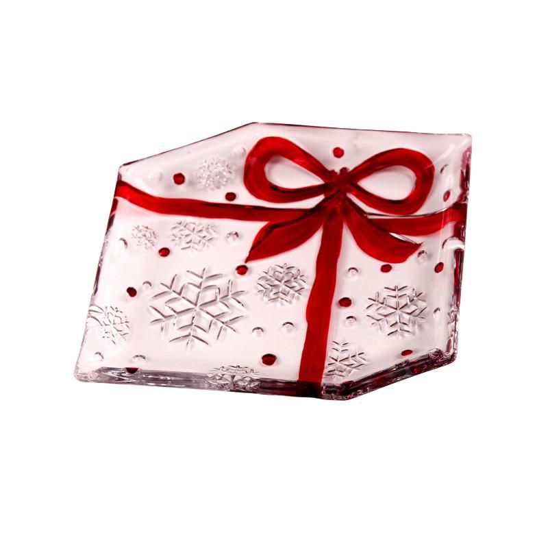 Customized Red Glass Bowl for Fruits and Treats: Perfect for Cake, Candy, and Centerpieces in Your Living Room.