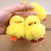 Creative And Cute Chicken Plush Car Keychain Pendant Women'S Bag Pendant Cut Keychain Best Friend Gift