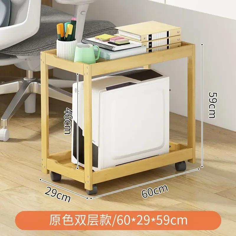 Masif Ahşap Masaüstü Bilgisayar Depolama: Soğutmalı Çıkarılabilir Tabanlı Dayanıklı Şasi Rafı Verimli Çok Fonksiyonlu Düzenleme