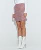 Chaenyuyog Fringe Tweed Mini Skirt [Pink]
