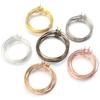50pcs/lot Big Hoops Circle Earrings Gold Color  Round Earring Wire Circle for DIY Dangle Drop Earring Jewelry Making Accessories