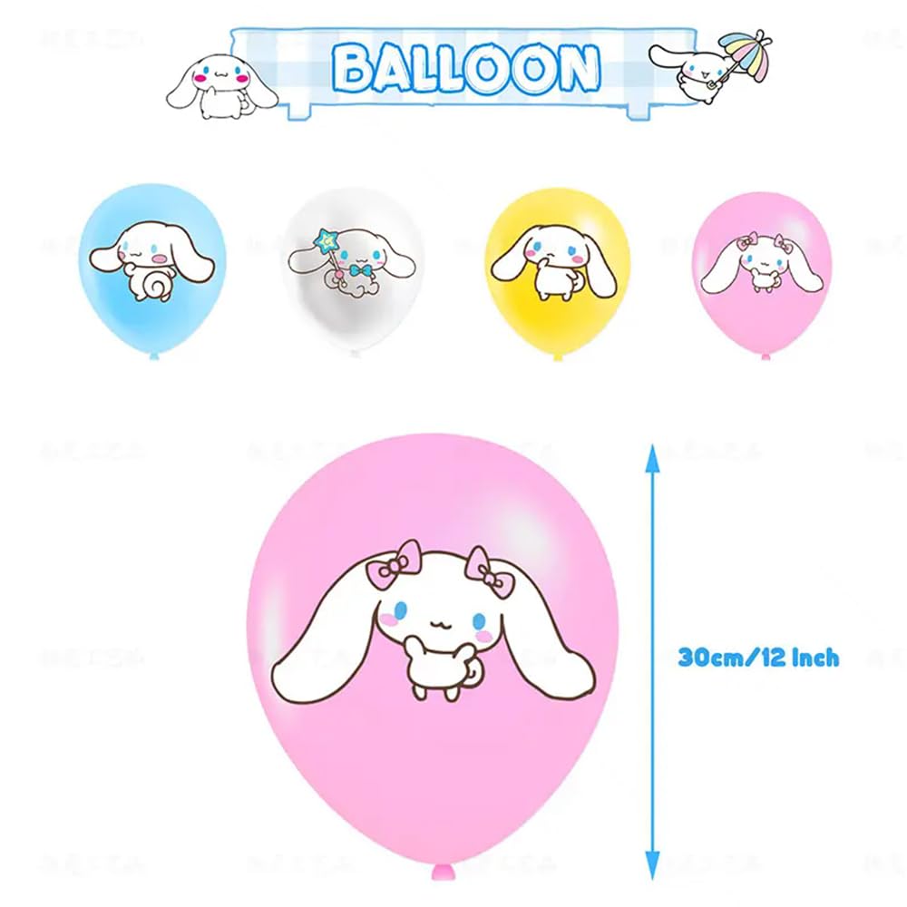 Cinnamoroll Birthday Decorations, Happy Birthday Balloons, Character, Anniversary, Children's Day, Nursery, Celebration, Decorations, Unisex, for
