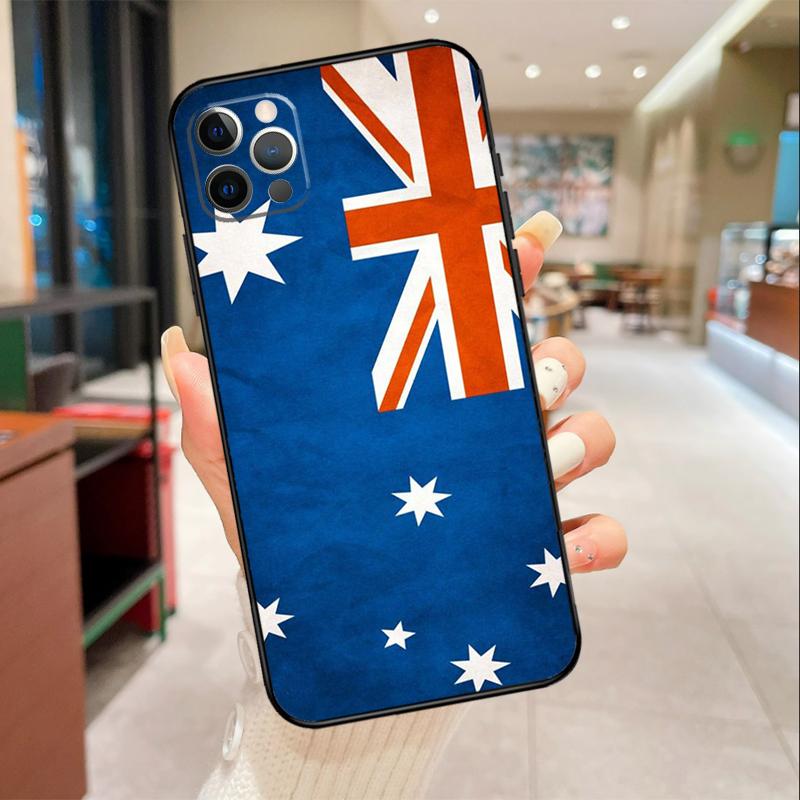 

Australia Flag Phone Case For iPhone 17 16 15 14 13 12 11 Pro Max mini 16 Plus 16e 17 Air Protective Cover iPhone 17Pro MAX