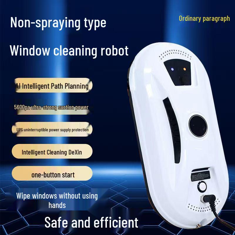 2026 Germany Ultra-Thin Smart Glass Cleaner: Automatic Wet/Dry Window Wiper with Water Spray