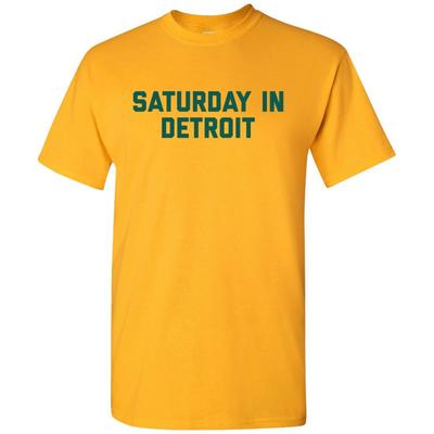 Saturday In Detroit- Football Saturdays Sport T Shirt - Gold
