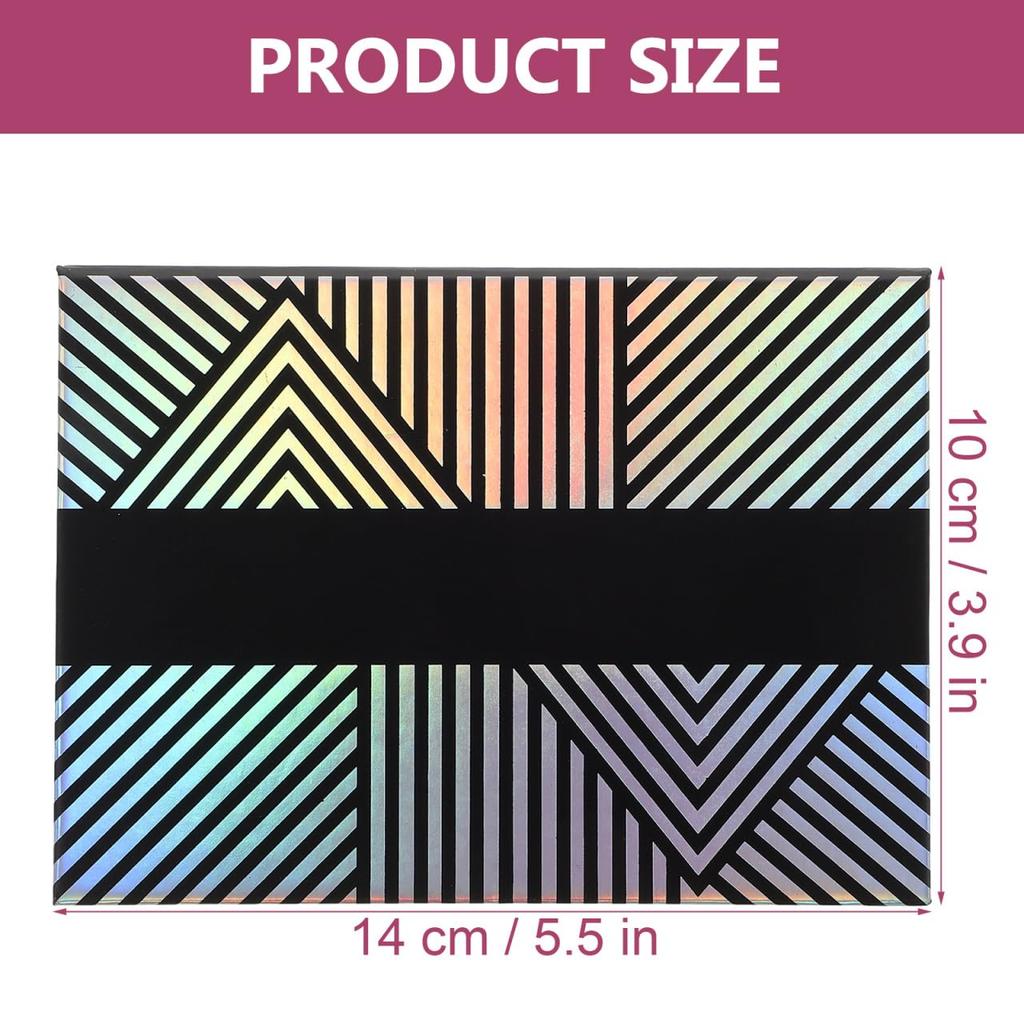 Frcolor Makeup Palette Eyeshadow Makeup Palette with Empty Makeup Makeup Storage DIY Case Case, Box, Mirror, Palette, Rectangular, Eyeshadow, Blush,