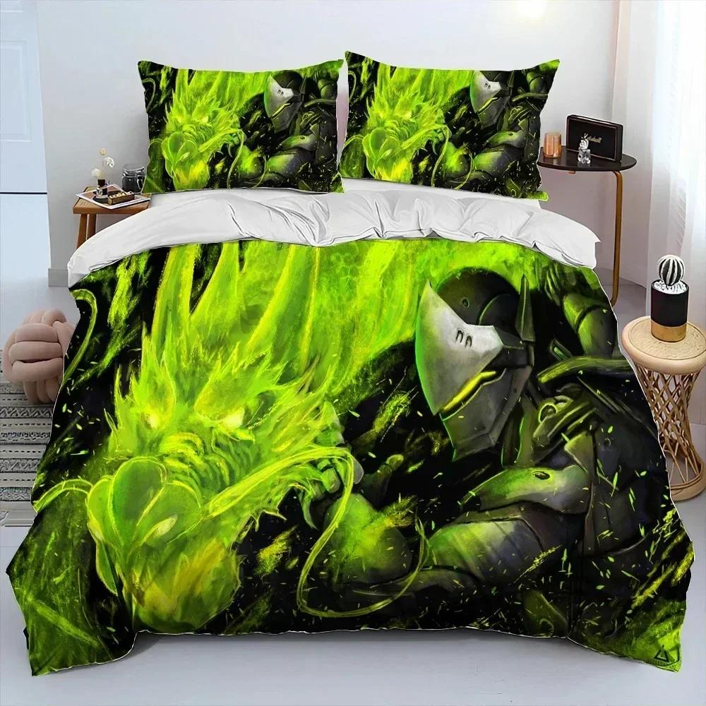 

Comforter 3D Ow Overwatch Game Gamer Dva Bedding Set Printed Bed Set With Bed Soft Queen King Size Bedclothes Home Comforter (quilt)-EU Single(135*200cm)3pcs