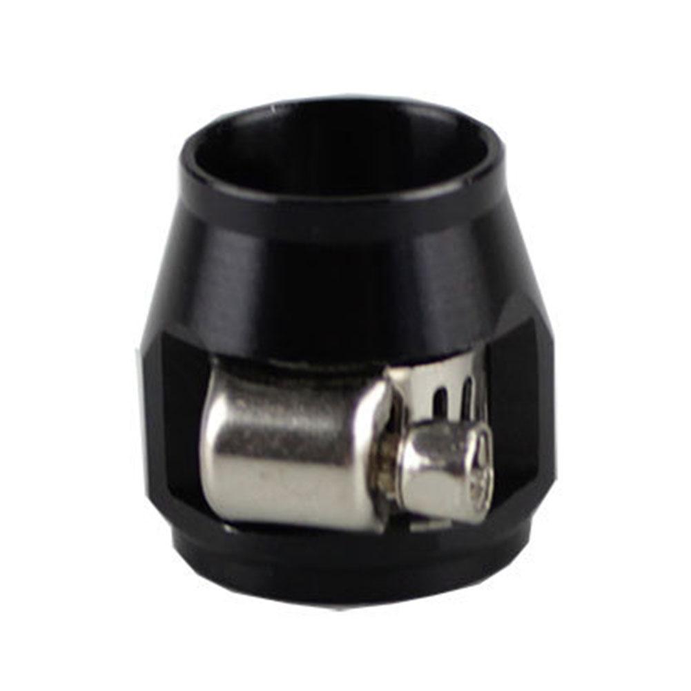 Aluminium Alloy Pipe Clip Mesh Hose AN8 Fitting Color Variety Direct Replacement Easy Installation Strong Material