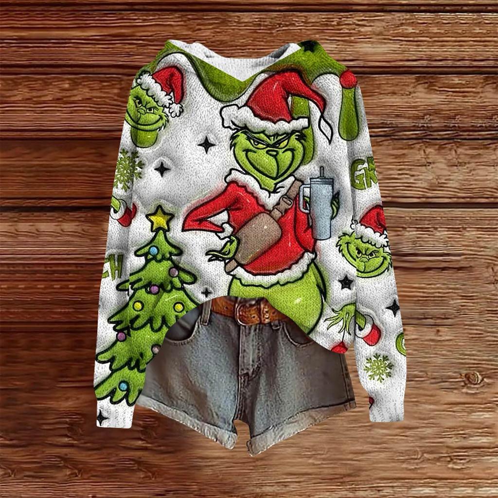 Sweatshirts For Women Knit Sweater Cute Shirt Fall Pullover Hooded Sweatshirt