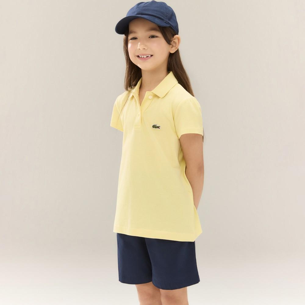 [lacoste] Детская рубашка-поло из пике с пышными рукавами PJ0953-56G107 08A