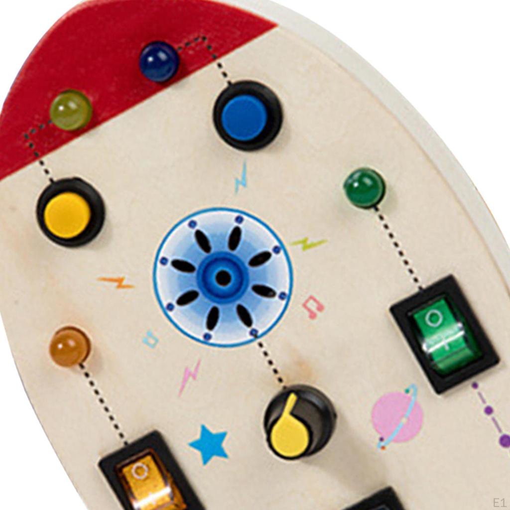 Interactive Wooden Activity Board for Kids - Educational Toy