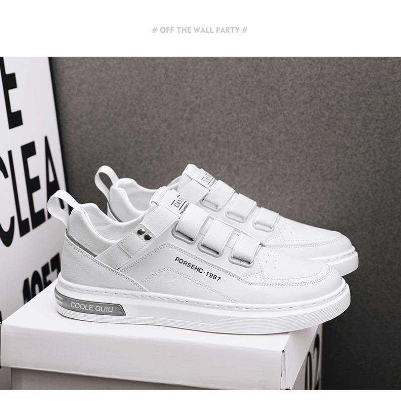 Men S White Casual Sneakers Breathable Non Slip Board Shoes
