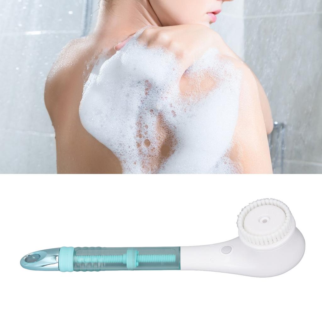 Electric Body Brush with Handle IPX6 Water Resistant Automatic Scubber Shower Brush Cleansing Bath Brush