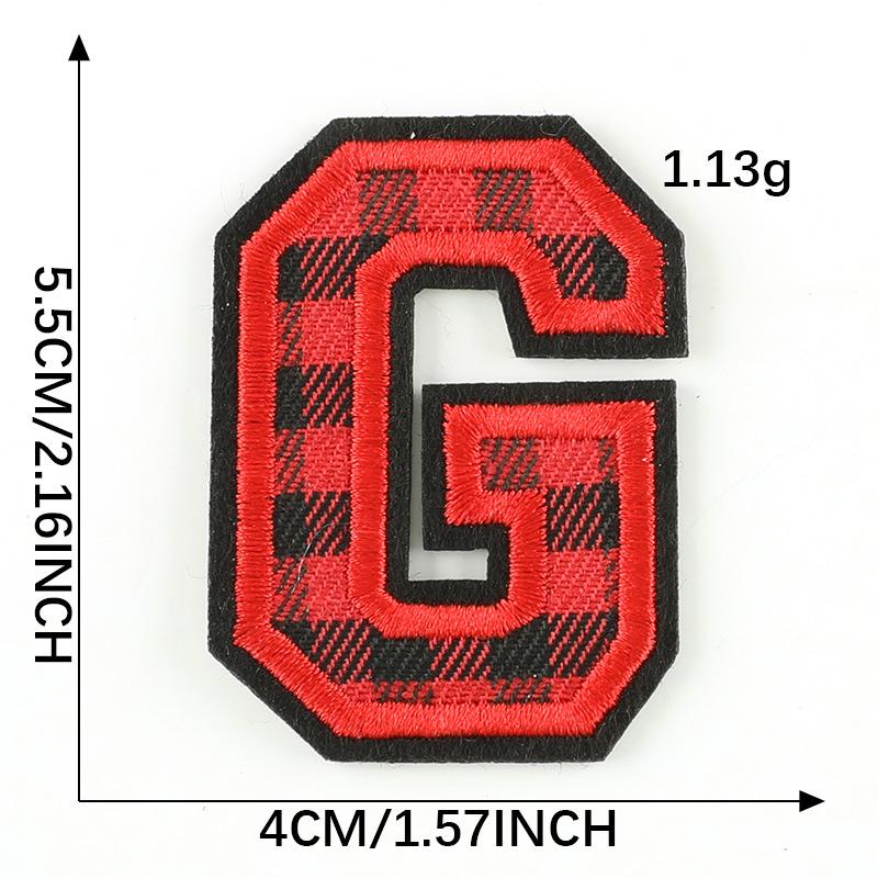 Computer Embroidery Label Cloth Embroidery English Alphabet Embroidery Badge Sticker Clothing Accessories Hat Accessories Patch Cloth Sticker