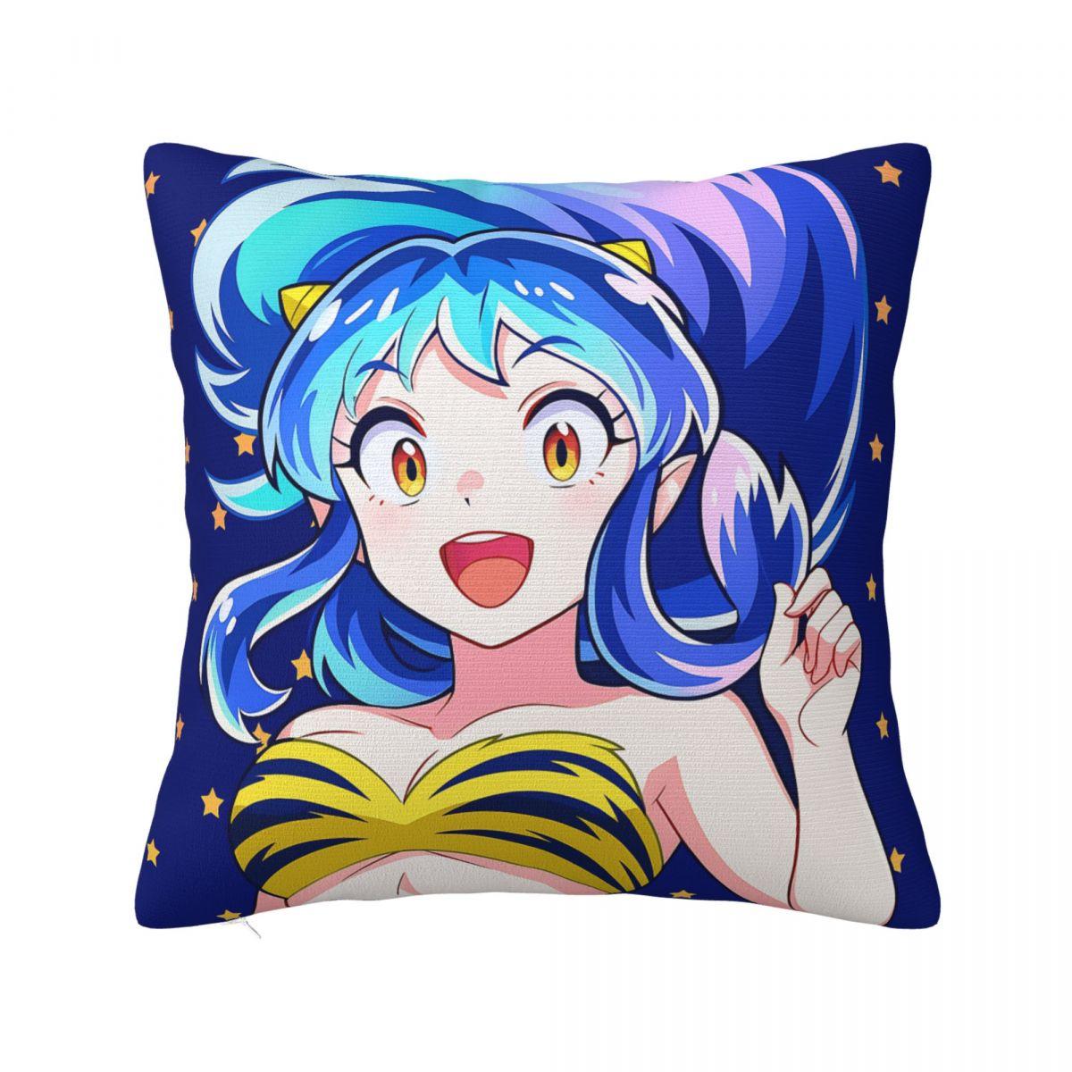 

Pillow Cover Urusei Yatsura Anime Pattern Cushion Cover Novelty Pillow Case For Living Room Chair Pillowcases 12x12Inch