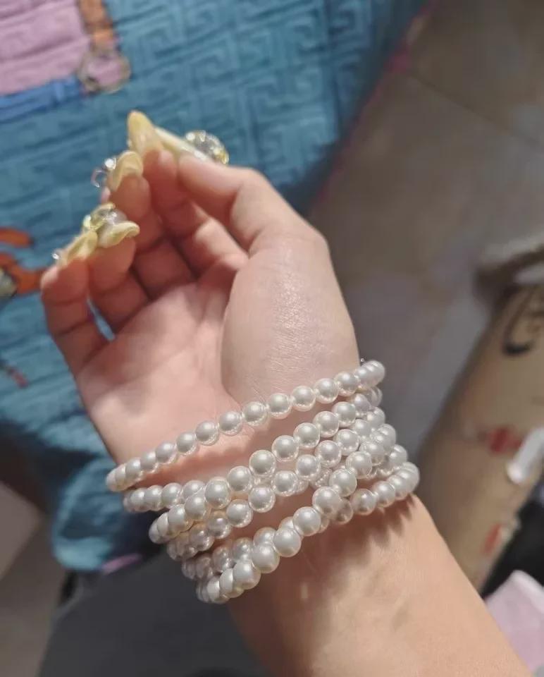 120cm Shijia Pearl Multi-Layered High-Gloss Long Necklace