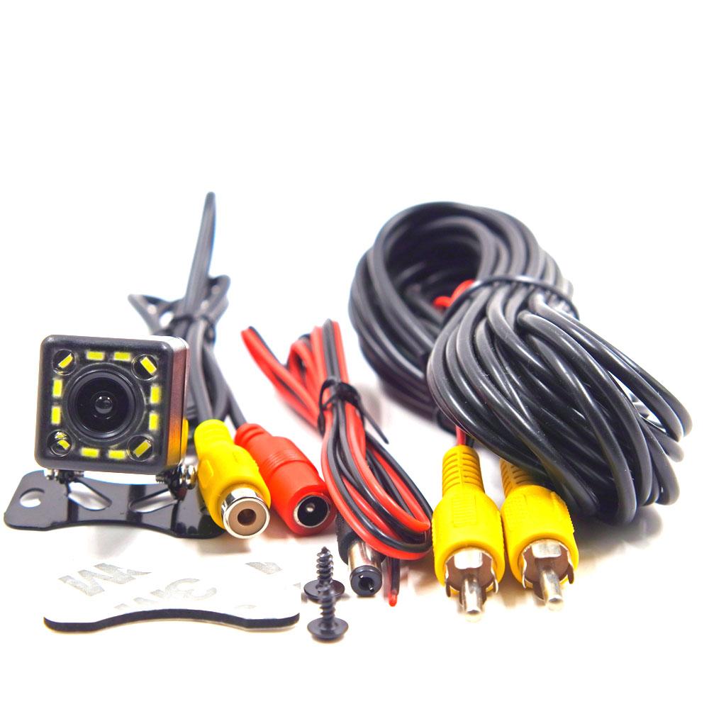 

Reverse Camera for Backup Parking Assistance Universal Waterproof with HD CCD 12 LEDs Night Wide Rear View Angle золотий